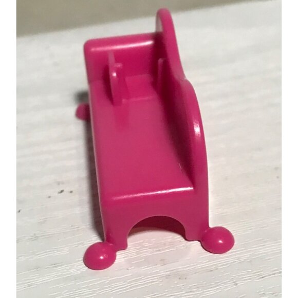 Miniature Pink Dollhouse Sofa Couch Furniture 1.5" - Picture 4 of 6